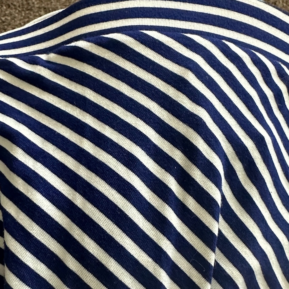 Loft M Striped Blue/White Maxi Skirt - Picture 2 of 2